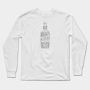 Whiskey Bottle Long Sleeve T-Shirt